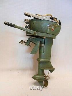 Vintage 1954 K&O JOHNSON Sea Horse 25HP Toy Outboard Boat Motor UNTESTED PARTS