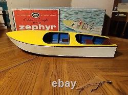 Vintage 1955 Ideal Chris Craft Zephyr 20 Boat Toy Model With Nice Original Box
