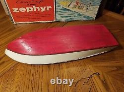Vintage 1955 Ideal Chris Craft Zephyr 20 Boat Toy Model With Nice Original Box