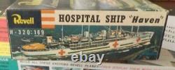 Vintage 1955 Revell Us Navy Hospital Ship Haven Small Parts Sealed + Bonus
