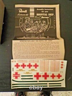 Vintage 1955 Revell Us Navy Hospital Ship Haven Small Parts Sealed + Bonus