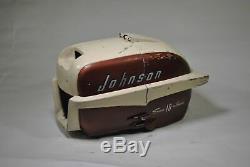 Vintage 1957 Johnson QD18 10 HP Cowling Cover Outboard