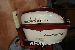 Vintage 1958 Johnson Seahorse 7.5 H. P. Outboard boat Engine/Motor