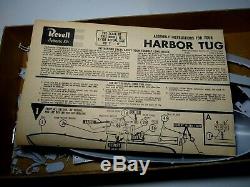 Vintage 1960 Motorized Revell Harbor Tug Boat Long Beach H397 For Parts 1/108