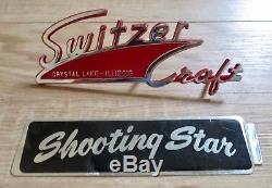 Vintage 1960's NOS Switzer Craft Shooting Star Boat Emblem