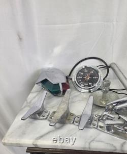 Vintage 1960s 1970s Speed Boat Parts Tie Down Light Speedometer
