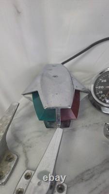 Vintage 1960s 1970s Speed Boat Parts Tie Down Light Speedometer