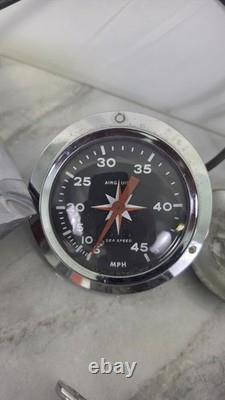 Vintage 1960s 1970s Speed Boat Parts Tie Down Light Speedometer