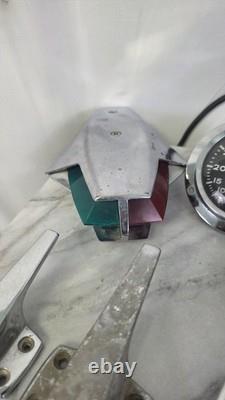 Vintage 1960s 1970s Speed Boat Parts Tie Down Light Speedometer