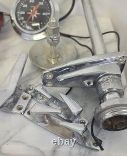 Vintage 1960s 1970s Speed Boat Parts Tie Down Light Speedometer