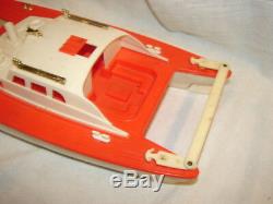 Vintage 1963 Eldon Hard Plastic Boat Ship Catamaran Miss Waikiki Toy Parts