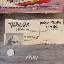 Vintage 1963 Hawk Weird-Ohs Leaky Boat Louie The Vulgar Boatman Model Kit Parts