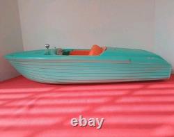 Vintage 1964 Green Irwin Barbie Speed Boat for Mattel Irwin Parts/Repair 2