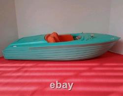 Vintage 1964 Green Irwin Barbie Speed Boat for Mattel Irwin Parts/Repair 2
