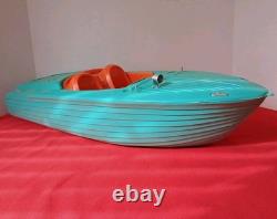 Vintage 1964 Green Irwin Barbie Speed Boat for Mattel Irwin Parts/Repair 2
