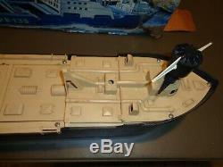 Vintage 1964 Ideal Phantom Raider Boat Ship Toy With Box Parts or Repair RARE