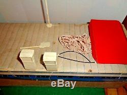 Vintage 1965 Phillips 66 Pier 66 Battery operated Boat and Pier Play Set Parts
