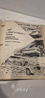 Vintage 1969 1970 Johnson Evinrude Boat Snowmobile Parts Catalog Manuals Bundle