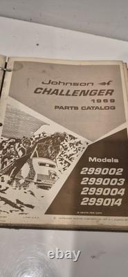Vintage 1969 1970 Johnson Evinrude Boat Snowmobile Parts Catalog Manuals Bundle
