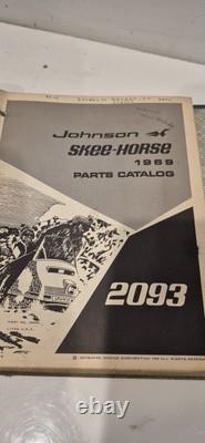 Vintage 1969 1970 Johnson Evinrude Boat Snowmobile Parts Catalog Manuals Bundle