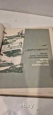 Vintage 1969 1970 Johnson Evinrude Boat Snowmobile Parts Catalog Manuals Bundle