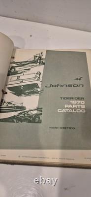 Vintage 1969 1970 Johnson Evinrude Boat Snowmobile Parts Catalog Manuals Bundle