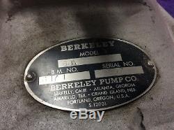 Vintage 1969 Berkeley Jet Pump Drive 6JA 5J5 Rare New Old Stock! NOS Complete