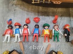 Vintage 1974 Geobra Playmobil Pirate Ship Playset Many Parts Accessories Figures