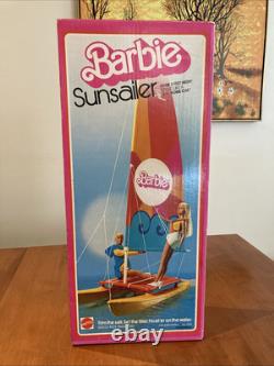 Vintage 1975 Barbie Sunsailer Hobie Cat Toy Catamaran Boat New Sealed Parts, NIB