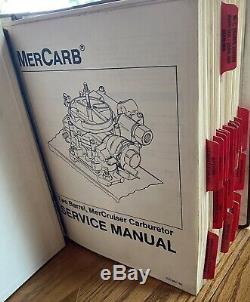 Vintage 1977 1986 Mercruiser Dealer Parts Books Shop Book All Original