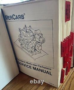 Vintage 1977 1986 Mercruiser Dealer Parts Books Shop Book All Original