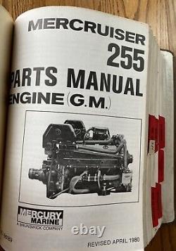 Vintage 1977 1986 Mercruiser Dealer Parts Books Shop Book All Original