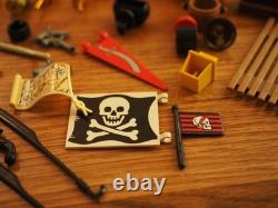 Vintage 1978 Playmobil 3550 Pirate Ship with Accessories Cannon Boat Sail Parts