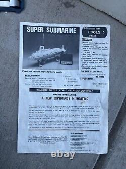 Vintage 1983 Nikko RC Exploration Submarine Sub Parts/Repair Read