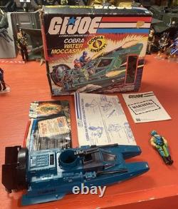 Vintage 1984 Cobra Water Moccasin with Box G. I. GI Joe 100% All Inserts Copperhead
