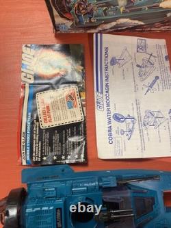 Vintage 1984 Cobra Water Moccasin with Box G. I. GI Joe 100% All Inserts Copperhead