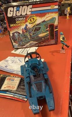 Vintage 1984 Cobra Water Moccasin with Box G. I. GI Joe 100% All Inserts Copperhead