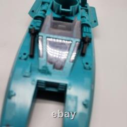 Vintage 1984 GI Joe Cobra Moray Hydrofoil Vehicle Hasbro Boat Blue Toy Parts