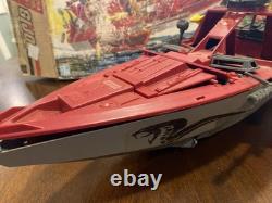 Vintage 1985 Hasbro GI Joe Cobra MORAY HYDROFOIL Box & Parts/Repair Vehicle