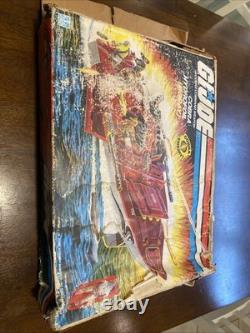 Vintage 1985 Hasbro GI Joe Cobra MORAY HYDROFOIL Box & Parts/Repair Vehicle