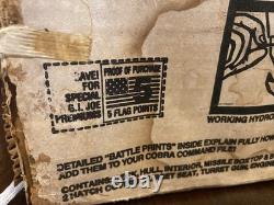 Vintage 1985 Hasbro GI Joe Cobra MORAY HYDROFOIL Box & Parts/Repair Vehicle