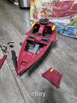 Vintage 1985 Hasbro GI Joe Cobra MORAY HYDROFOIL Box & Parts/Repair Vehicle Read