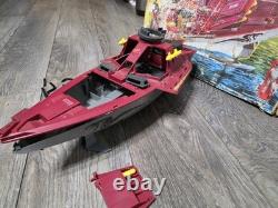 Vintage 1985 Hasbro GI Joe Cobra MORAY HYDROFOIL Box & Parts/Repair Vehicle Read