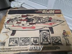 Vintage 1985 Hasbro GI Joe Cobra MORAY HYDROFOIL Box & Parts/Repair Vehicle Read
