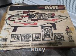 Vintage 1985 Hasbro GI Joe Cobra MORAY HYDROFOIL Box & Parts/Repair Vehicle Read