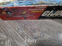 Vintage 1985 Hasbro GI Joe Cobra MORAY HYDROFOIL Box & Parts/Repair Vehicle Read