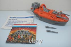 Vintage 1986 Devilfish Motorboat G. I. GI Joe 100% Complete Blueprints 3.75 ARAH