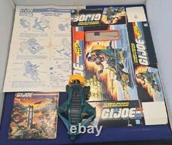 Vintage 1987 GI JOE AIR SKIFF Hasbro w Cut Box & Instr INCOMPLETE