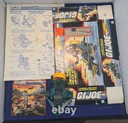 Vintage 1987 GI JOE AIR SKIFF Hasbro w Cut Box & Instr INCOMPLETE