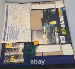 Vintage 1987 GI JOE AIR SKIFF Hasbro w Cut Box & Instr INCOMPLETE